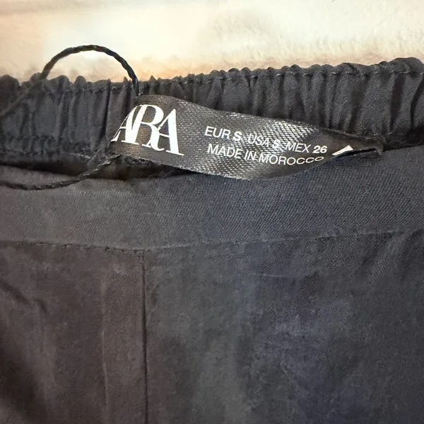 Zara black silky lyocell Pajama Pants Sz small NWT - Image 11