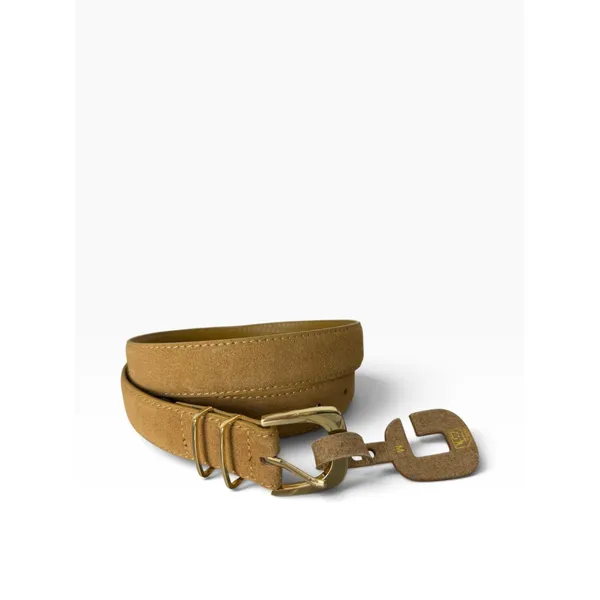 MANGO Tan Brown Leather Western Buckle Belt Size M NWOT - Image 3