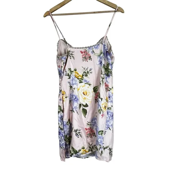 Forever 21 Mini Slip Dress Womens S Pink‎ Floral Feminine Romantic Cottagecore - Image 3