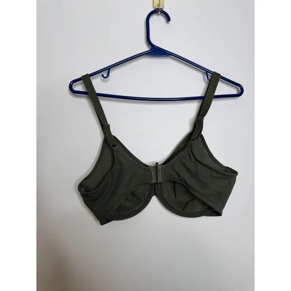 Wacoal Bra Womens 34DD Green Excellent Retro Chic Underwire Lace 857210 basics - Image 2