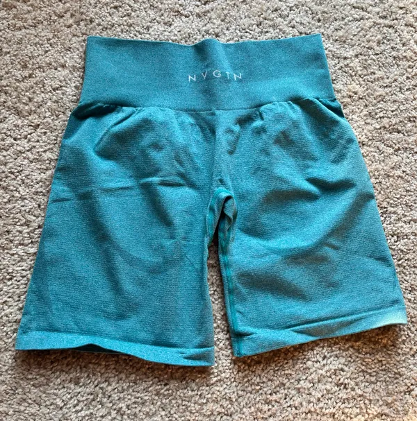 NVGTN Teal Contour Seamless Shorts - Image 4