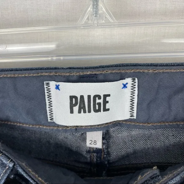 Paige Skyline Skinny Dark Wash Twilight Jeans - Image 4