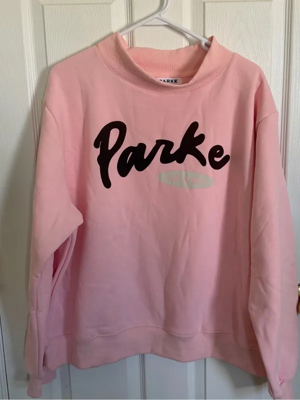PARKE Miami Mockneck Sweatshirt Pink L/XL (With Original Bag) - Image 2