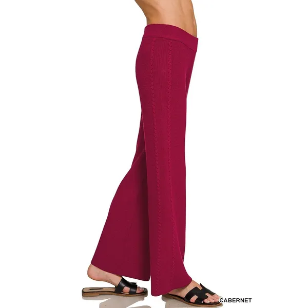 Zenana Viscose Round Neck Top & Pants Set -‎ Medium - Image 7