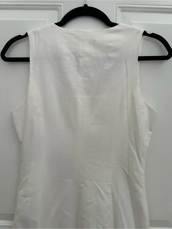 A new day Women's White Button-Front V-Neck Dress - Image 6