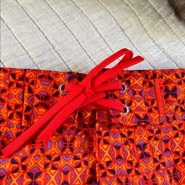 Columbia women’s Omni shield orange Geo printed board shorts large​​ - Image 3