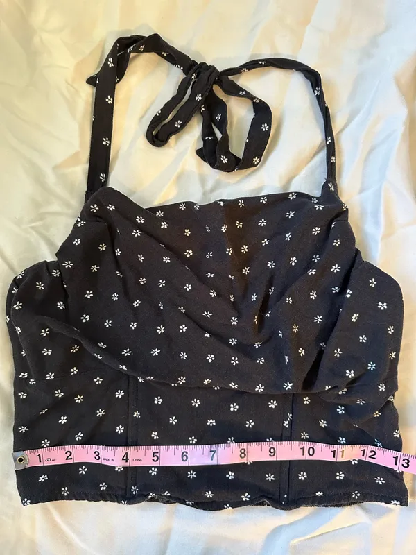 American Eagle Cropped Halter Tank Top - Image 5