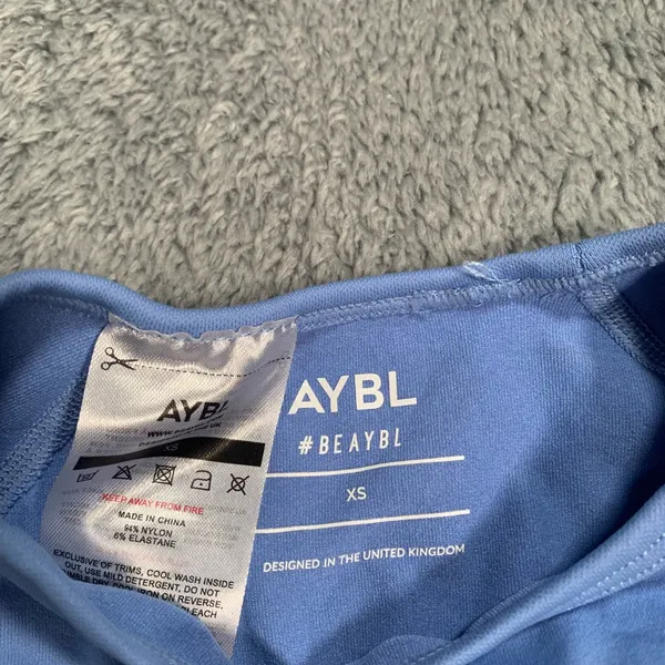 AYBL Light Blue cropped Short Sleeve Tee - Image 3