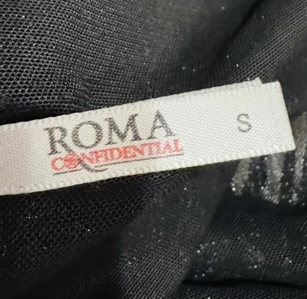 Roma Confidential Black Sheer Catsuit - Image 8
