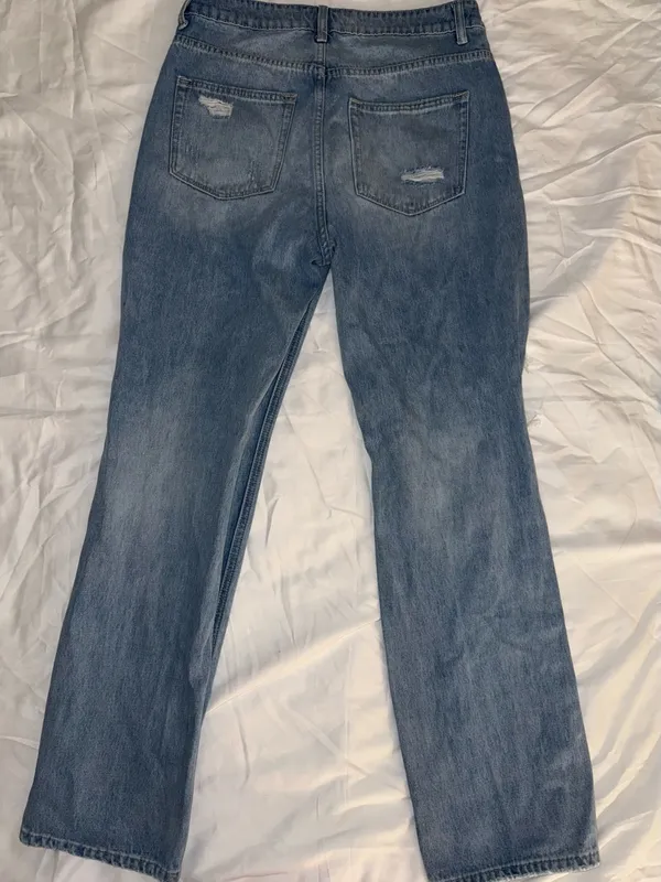 Vervet Light Blue Wash Distressed High Waisted Boyfriend Jeans size 29 - Image 8