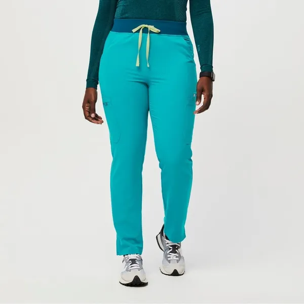Figs Yola‎ skinny leg scrub pants in teal Size XXL/T - Image 3