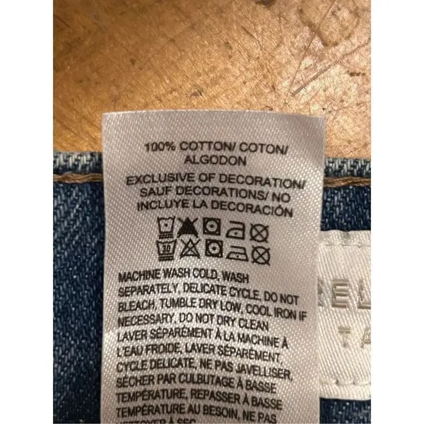 Lucky brand relaxed taper jeans Size 4/27 raw hem side design (4668) - Image 10