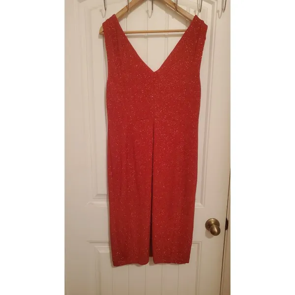 calvin klein dress Size 14 party sparkly Red Dress - Image 6