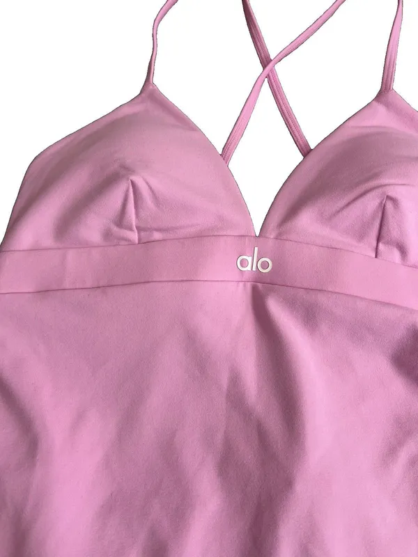 NWT Alo Yoga Airbrush Splendor Dress - Candy Heart Pink M - Image 10