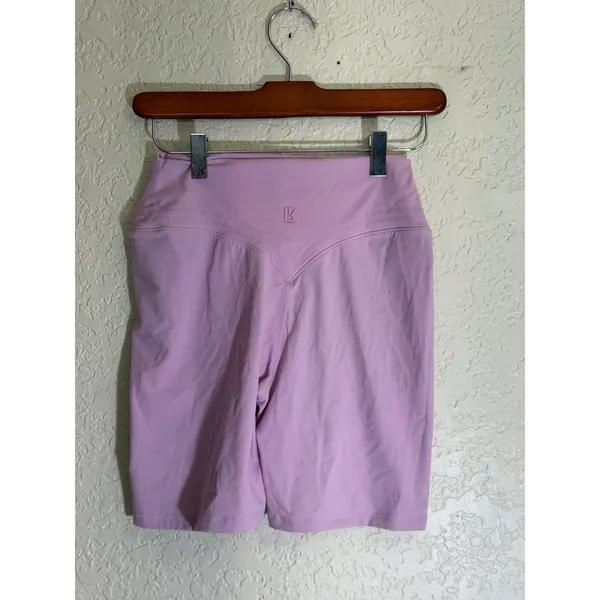 Buffbunny Biker‎ Shorts Womens M Pink High Waisted Athletic Workout Yoga - Image 4
