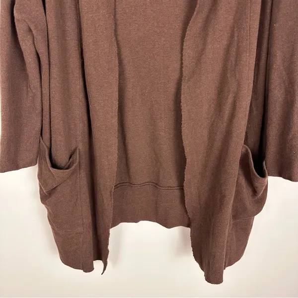 Pact Airplane Cardigan Women's 100% Organic Cotton Long Open Pockets XS Small - Image 9