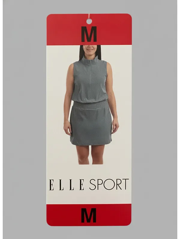 Elle Sport Sleeveless Casual Dress with Shorts Seafoam Green - Image 4