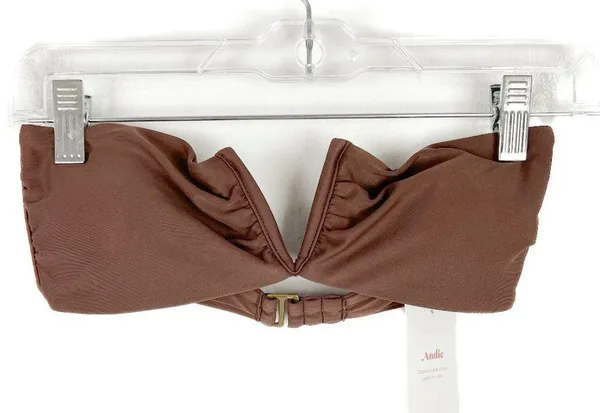 NWT Andie Swim The Scala Top Flat in Espresso Brown Size Small S NEW - Image 2
