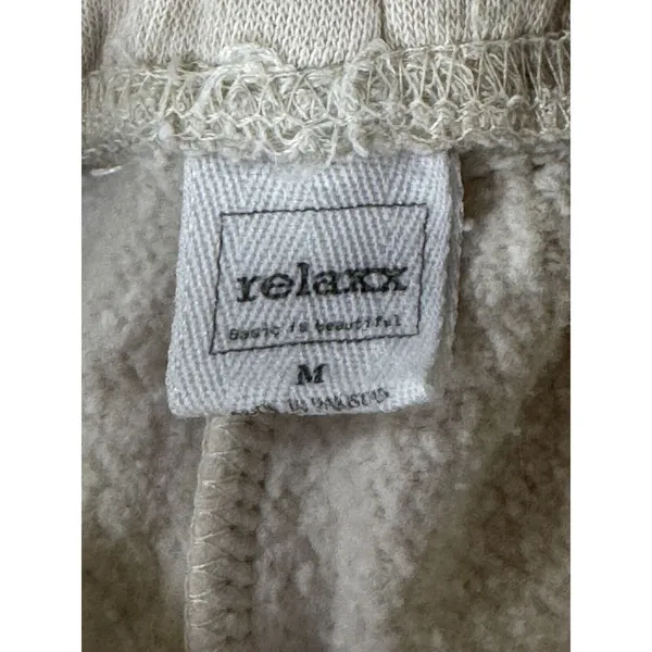 Relaxx Cargo Sweat Shorts Women Medium High Rise‎ Elastic Drawstring Waist Y2K - Image 9