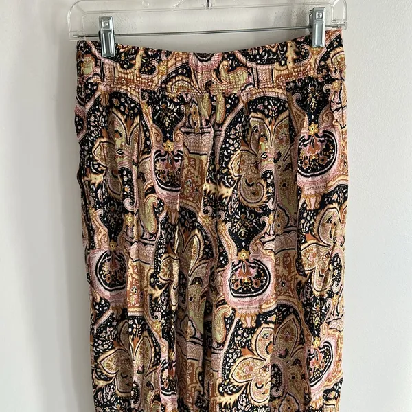 Anthropologie Odette Paisley Crepe Joggers - Image 6