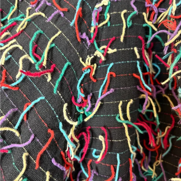 VINTAGE ICING Confetti Fringe Yarn Blazer Jacket - Image 5