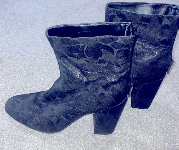 Jessica Simpson moody floral tall block heeled boot size 7.5 aninada - Image 10