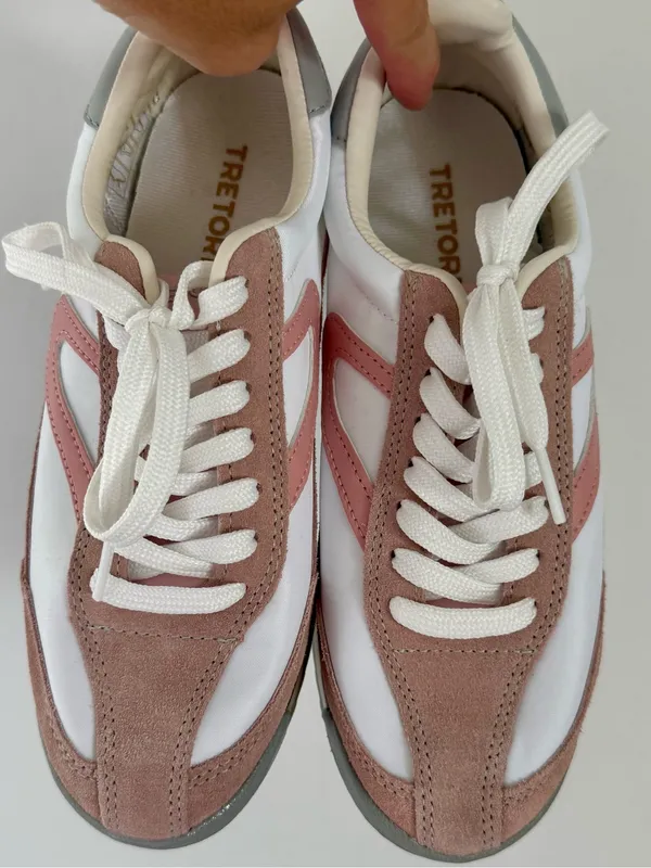 EUC Tretorn Rawlins 2.0 Blush PINK Sneakers Tennis Shoes 7 Retro - Image 2