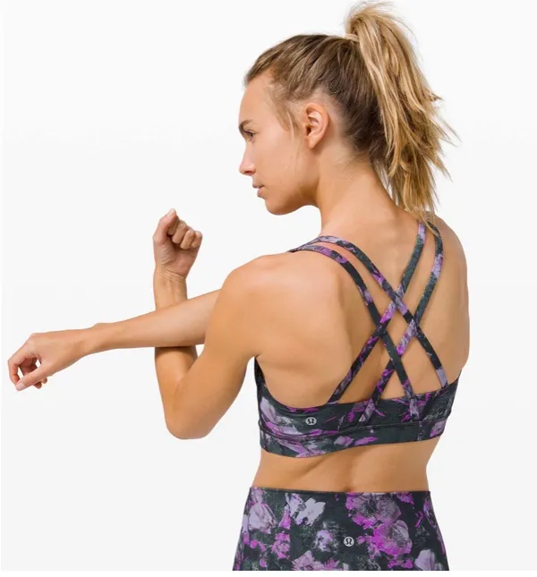 Lululemon Floral Shift Multi Energy Bra *Medium Support, B-D Cup Size 4 - Image 8