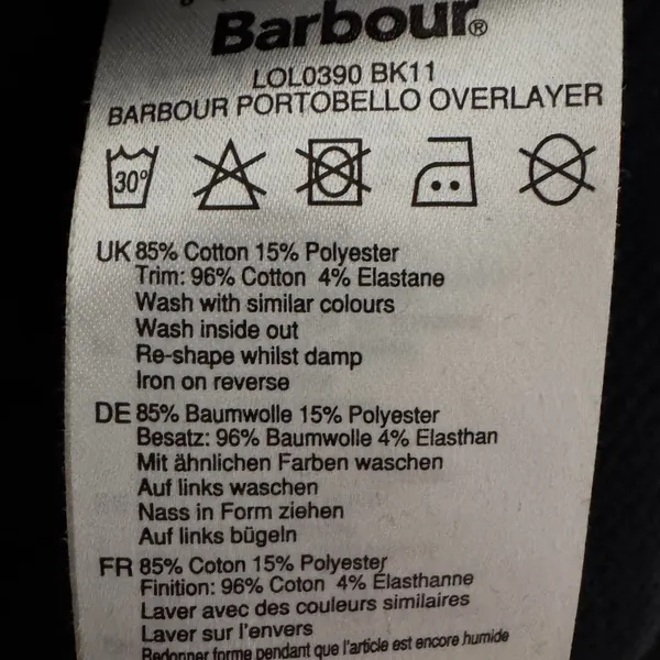BARBOUR Modern Heritage Sweatshirt Pullover Women’s Sz 4 Small Black Back Zip - Image 7