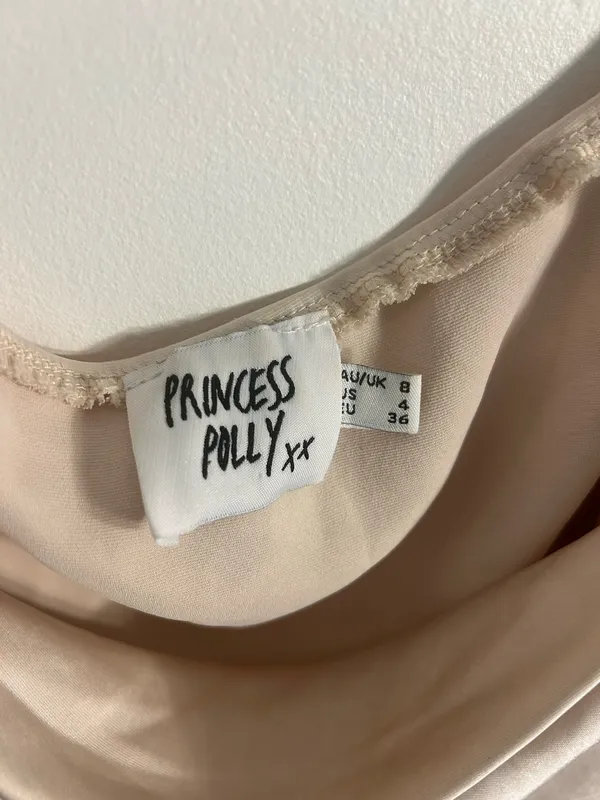 Princess Polly Long Sleeve Satin Top with Cowl Neck and Puffed Shoulders - Image 3