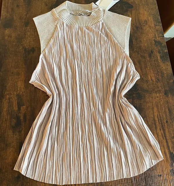 ZARA Combined Pleated Top - Image 8