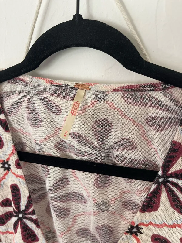 Free People Through The Meadow Top in White Sand Combo - Image 6