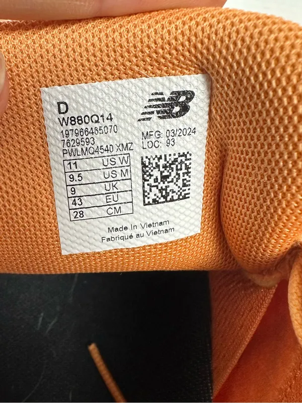 New Balance Fresh Foam x 880v14 In Orange Women's Sneaker "W880Q14" Size 11 D - Image 14
