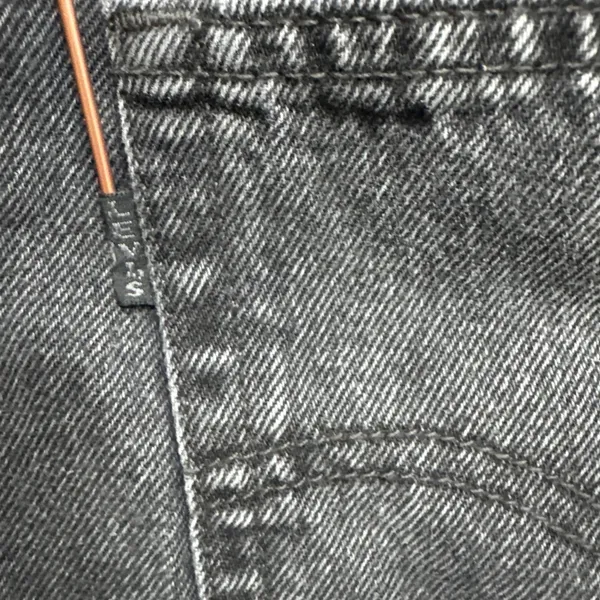 Levi's Premium Women Baggy Dad Straight Leg Mid Rise Jeans 24 Black Side Stripes - Image 4