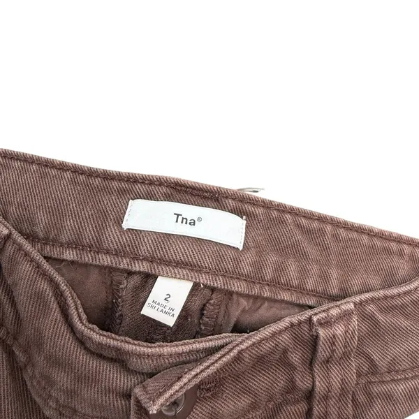 Aritzia Tna Troop Cargo Pants Brown Cotton Utility Straight Leg‎ Size 2 - Image 11