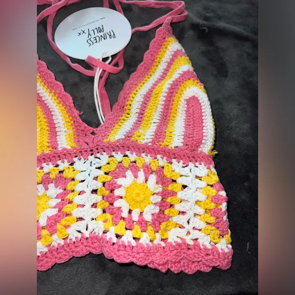 Princess Polly Daisy Girl Top Multi Size M/L New with tag - Image 10