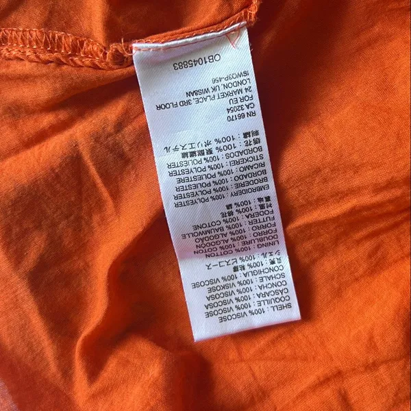 Urban Outfitters Orange Floral Mini Dress - Image 7