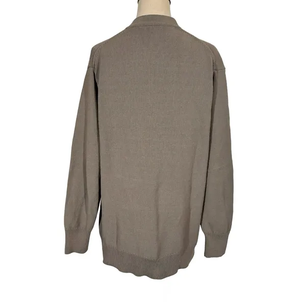 MM Lafleur The Cookie Cardigan Sleek Cotton in Fossil - Image 8