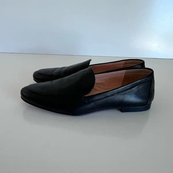 J. Crew‎ Women's Cecile Smoking Slipper in Leather Black - Image 3