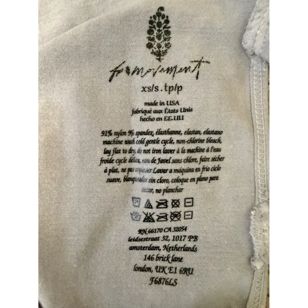 Free People Movement‎ Good Karma Onesie Vintage Ice Gray XS/S Seamless - Image 6