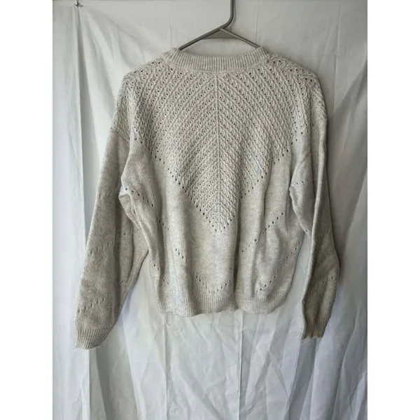 Marine Layer Olivia Crewneck Sweater Womens Size Large - Image 2