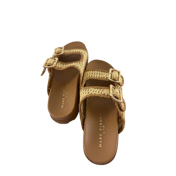 Marc Fisher Gold Sandals Size 7.5 NWT - Image 3