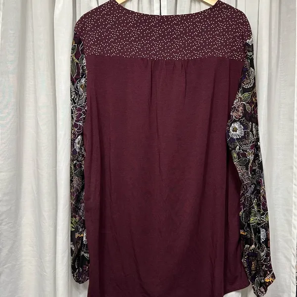 Westbound Women’s Floral‎ Print Long Sleeve Size XL Top - Image 5