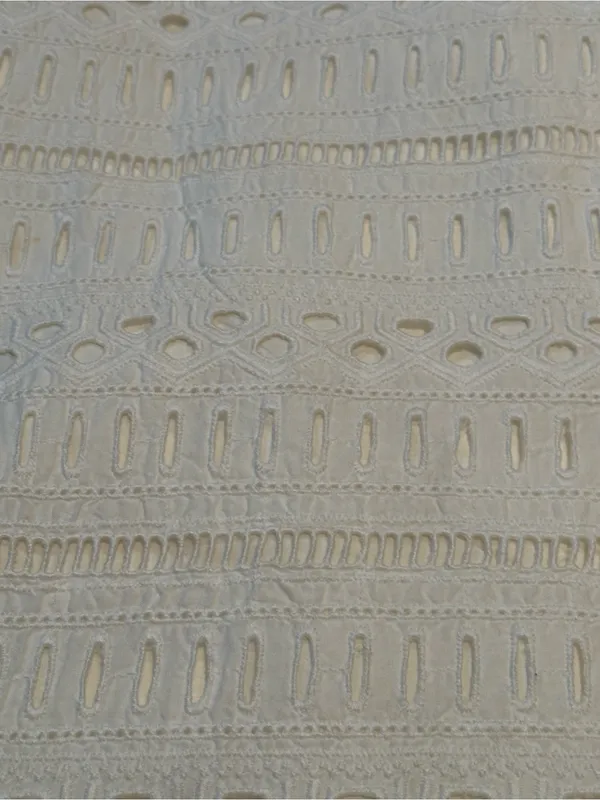 White Crochet Mini Skirt - Women - Image 2