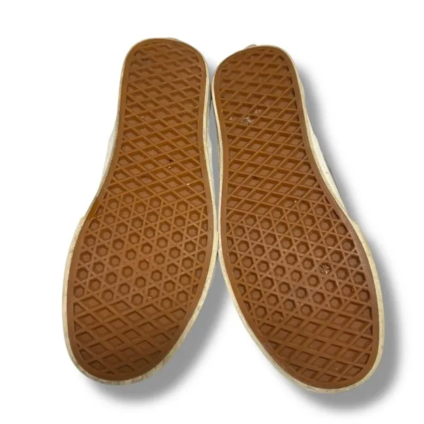 Vans‎ Gray Slip-On Sneakers Canvas Upper Casual Women's 8 - Image 6