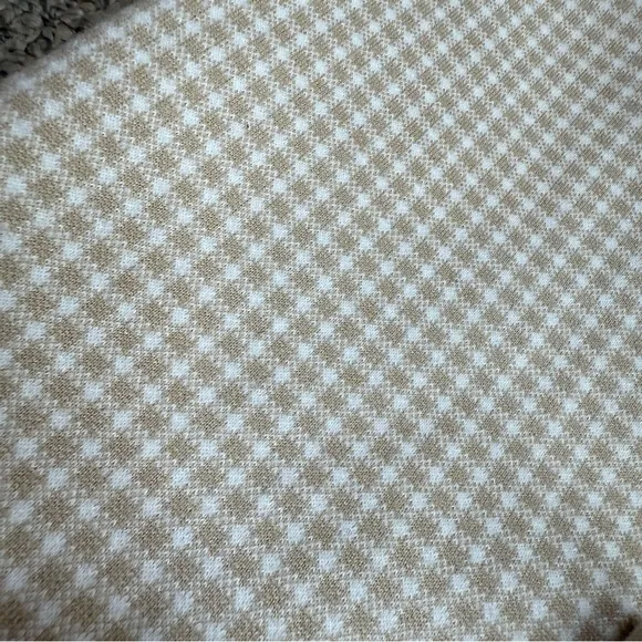 Wishlist‎ Size M Matching Blazer & Short Set Tan Cream Checkered Neutral Office - Image 8