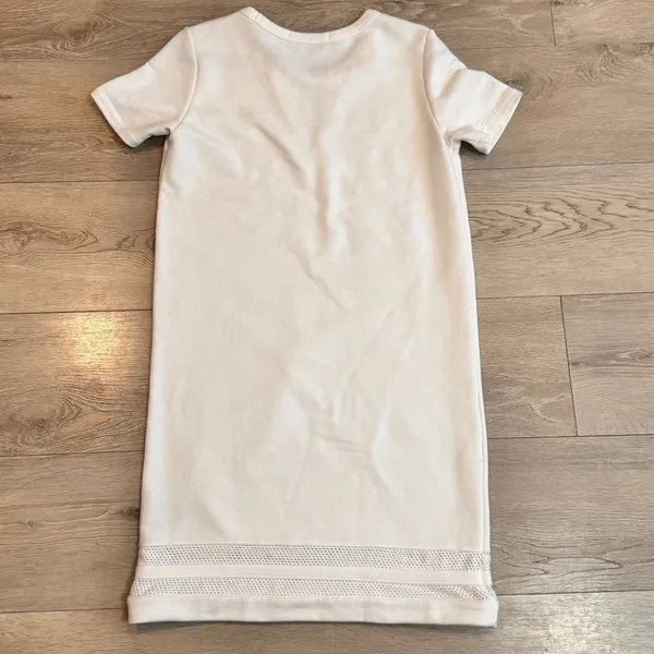 SCOTCH & SODA MAISON‎ SCOTCH cream mesh inset sweatshirt dress size Small S - Image 2