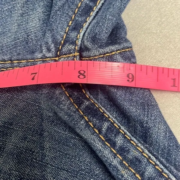 Miss Me 26 X 29 Skinny Mid Rise Denim Jeans Blue 5‎ Pockets Stretch Distressed - Image 11