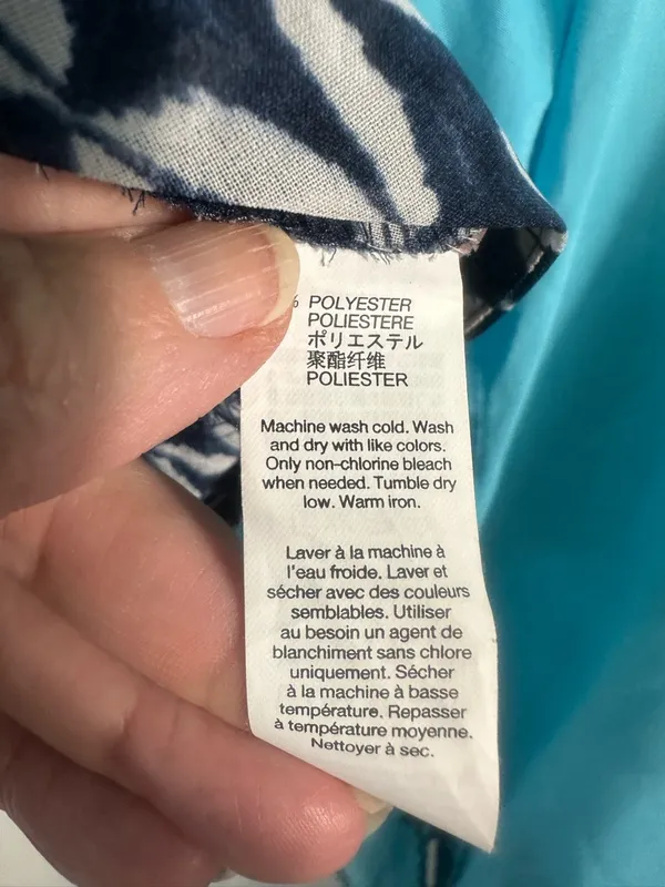 Gap Blue and Tan Lightweight Cardigan Size Medium/Large EUC - Image 4