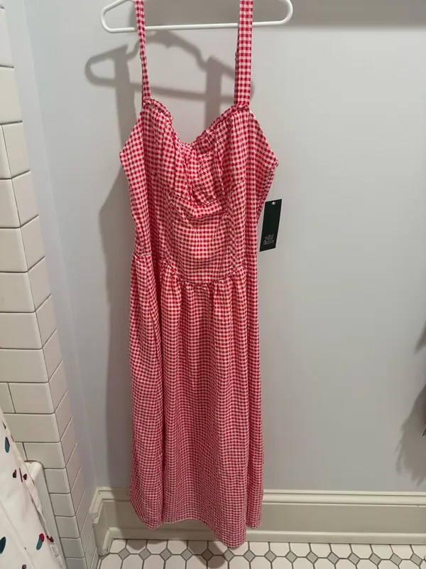 Wild Fable Red Gingham Dress - Image 2